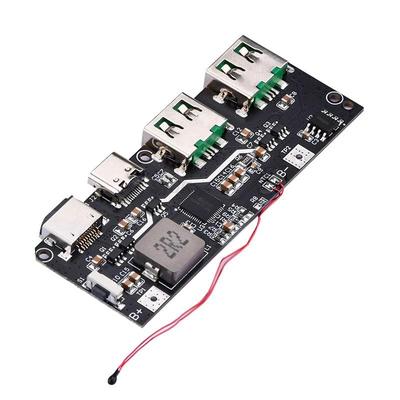 QC4.0 QC3.0 LED Dual USB 5V 4.5A 22.5W Micro/Type-C USB Mobile Power Bank 18650 Charging Module Temperature / Circuit Protection