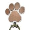 Wooden Dog Paw Wall Mounted Hook Rustic Pet Leash Holder Hook Multifunctional Key Organizer for Farmhouse Indoor Hallway Room Decor