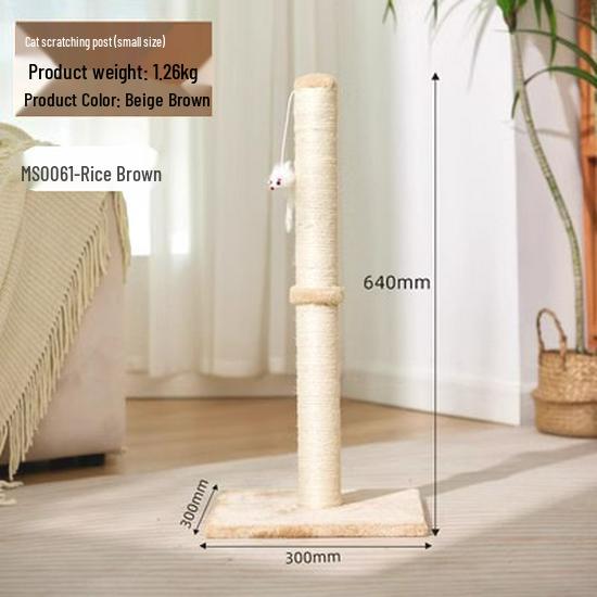 Large Sisal Cat Scratching Post & Tree with Claw Sharpening Toy