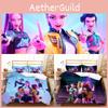 Demon Kpop Hunters Digital Print Duvet Cover Pillowcase Set Bedding Bedroom