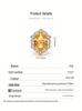 Millennium Cut Amethyst & Citrine Necklace in S925 Sterling Silver