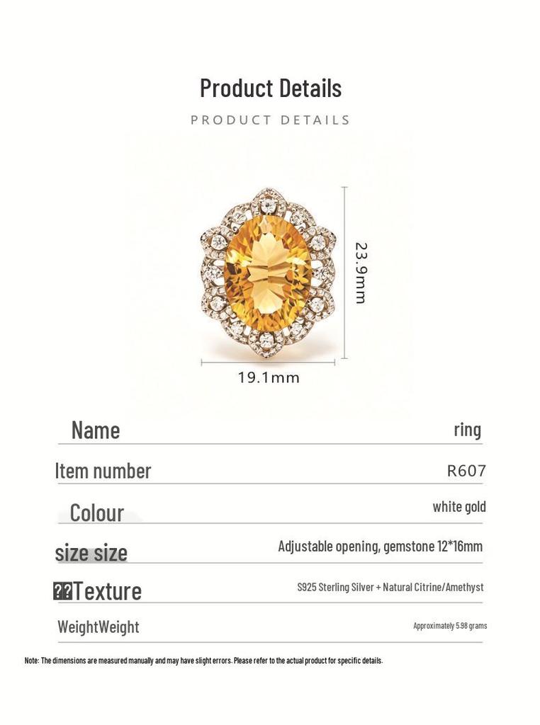 Millennium Cut Amethyst & Citrine Necklace in S925 Sterling Silver