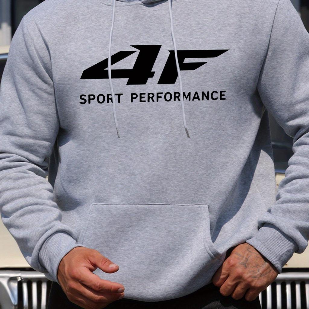 2025Autumn and winter new men's hoodie street fashion 4F printed sweatshirt casual fun loose hoodie men's top