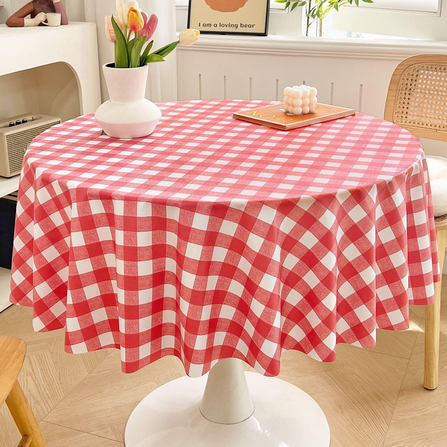 

Кругла Скатертина Висококласна Без прання Маслостійка Водонепроникна Захист від опіків Скатертина Скатертина Кругла Скатертина Кругла Підкладка для столу 120*120cm