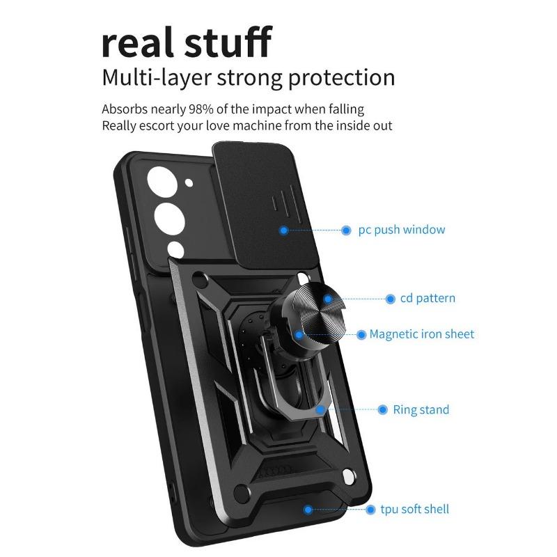 Camera Protect Case for VIVO Y04 Y29S Y39 Y38 Y19S Y28 Y100 Y36 Y35 Y16 Y55 Y75 Y77 Y17S Y22 Y21 Y22S Y33S Y20 Metal Ring Cover