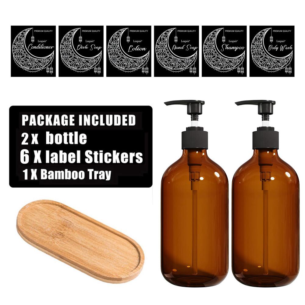 Hand Pump Soap Dispenser Shampoo Body Wash Essential Oil Shower Gel Container Gift Muslim Ramadan Decoration Household