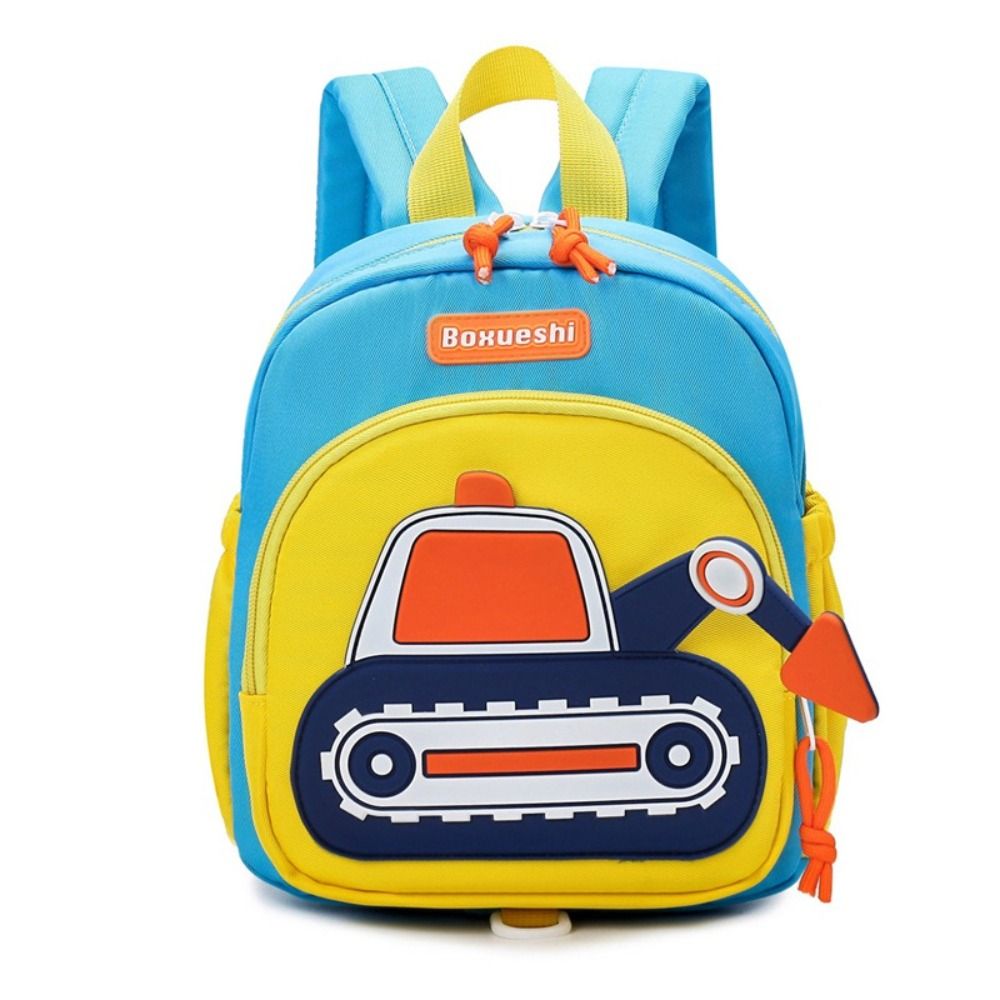 New Children Harness Toddler Leash Backpack Anti Lost Wrist Link Excavator Design Travel Rucksack Shoulders Bag