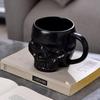 Halloween Skull Coffee Mug with Handles Gothic Novelty Ceramic Halloween Themed Skeleton Head Mugs Porcelain Water Cup