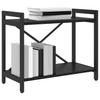 Bookshelf Black Oak Look 60 X 30 X 50 Cm Engineered Wood