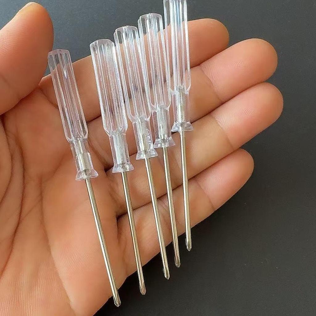 Crystal Clear Phillips Screwdriver 2.0 - Transparent Handle, Ideal for Repair and Toy Gift.