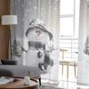 Weihnachten Winter Schneemann Schneeflocken Gardinen Weihnachten Home Dekorationen Fenster Tüll Vorhänge Für Wohnzimmer Schlafzimmer