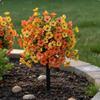 Faux Flower Ground Stake Weatherproof Garden Pick Weather Friendly Outdoor Decoration for