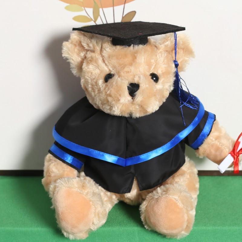 Cute Doctoral Bear Graduation Bear Doll Plush Toy Hat Doctoral Bear Doll Bachelor Bear