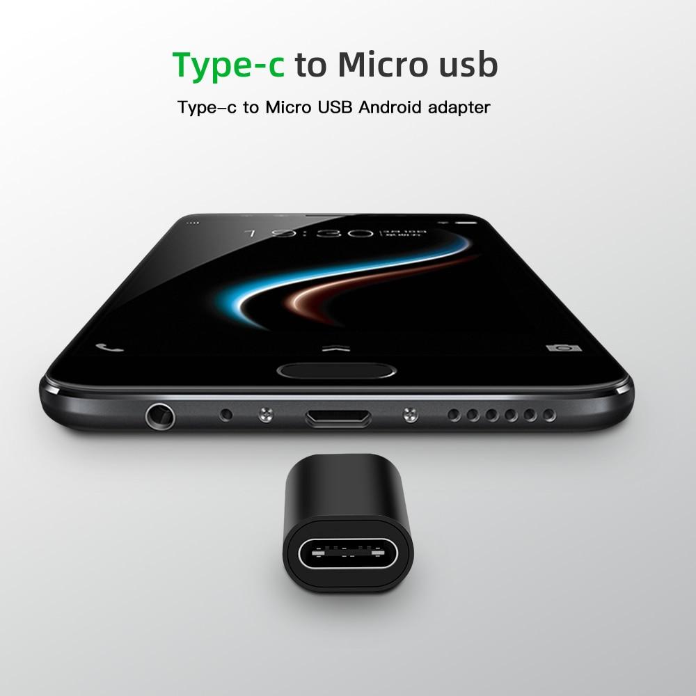 Adapter typu C USB C na kabel Micro USB Stop Micro USB męski na typ C żeński adapter konwerter złącze do tabletu telefonicznego