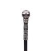 Silberner luxuriöser runder Griff, modischer Gehstock für Party, dekorativer Gehstock, eleganter Gehstock mit Crosier-Knopf, 93 cm