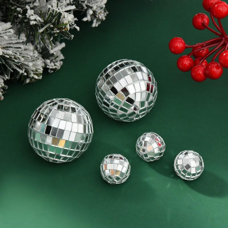 

Reflective Glass Disco Ball Ornament for Weddings and Photography