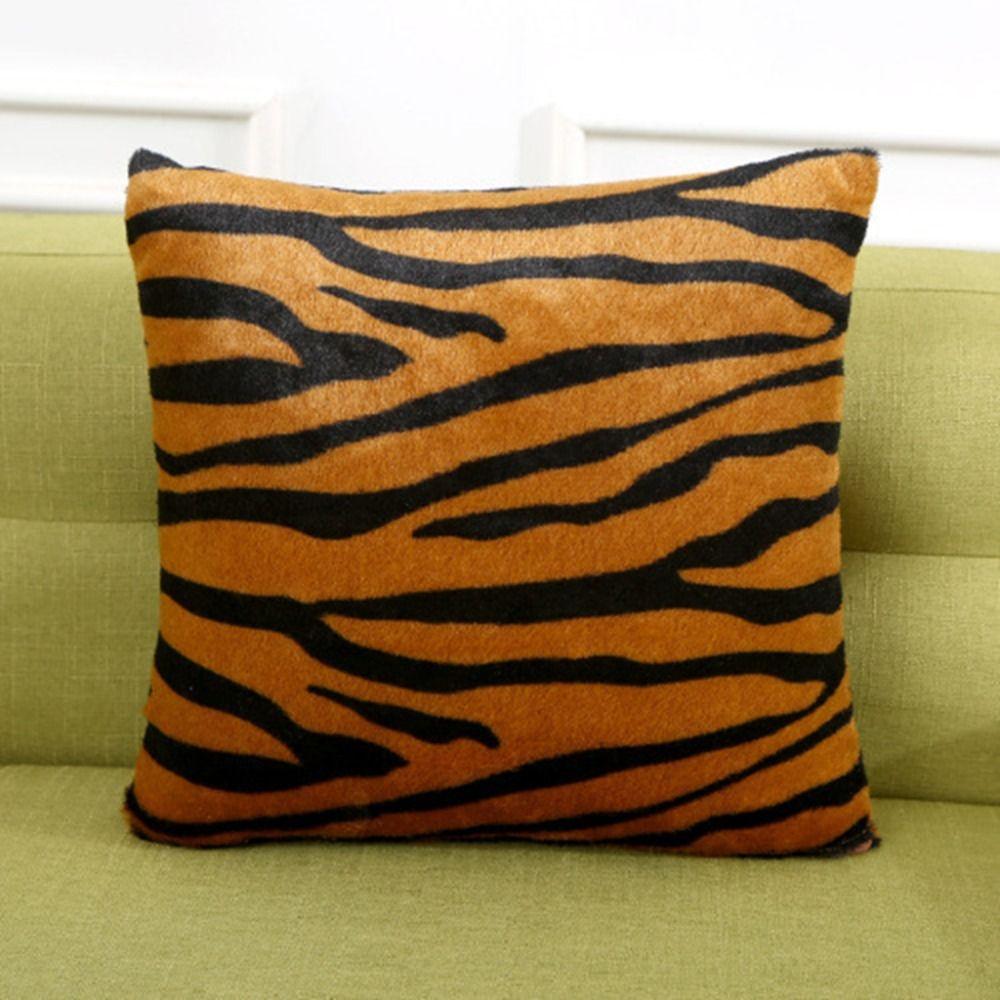 

2Pcs Leopard Throw Pillow Cover Dacron Pillow Case Sofa Decor Cushion Cover Bedroom
