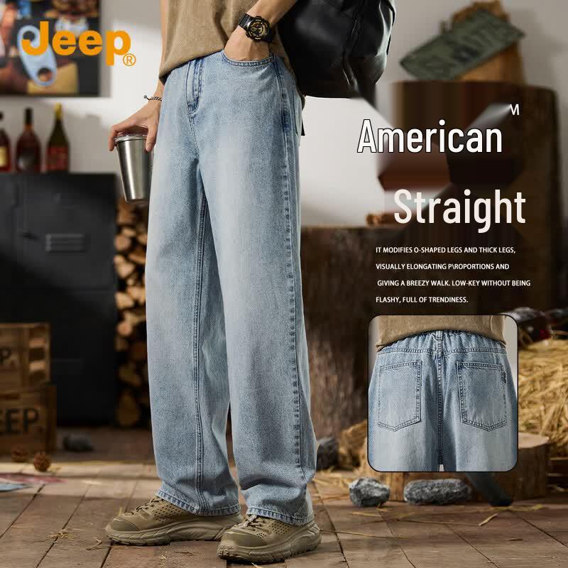 JEEP Men s American Classic Loose Straight Jeans L