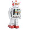 Metal Tin Robot Toy Retro Electric Rotating Figures Model Adult Collection Kids Gift
