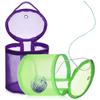 Lurrose Yarn Storage DIY Nylon Set of Ideal for Knitting Convenient Storage Bags, Mesh, 2, Beginners, (Purple + Green)