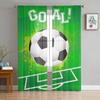 Soccer Football Net Sketch Tulle Sheer Curtains for Living Room Decoration Window Curtain for Bedroom Voile Organza Drapes