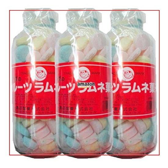 

Shimada Seika 250g 107 Shimada Fruit Large Bottle Solid Ramune Candy x 3 Bottles [approximately pieces] [3h]