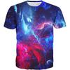T-shirt Estiva da Uomo in Poliestere 3D Asciugatura Rapida Traspirante Manica Corta T-shirt Casual Colore Tie Dye T-shirt Estiva