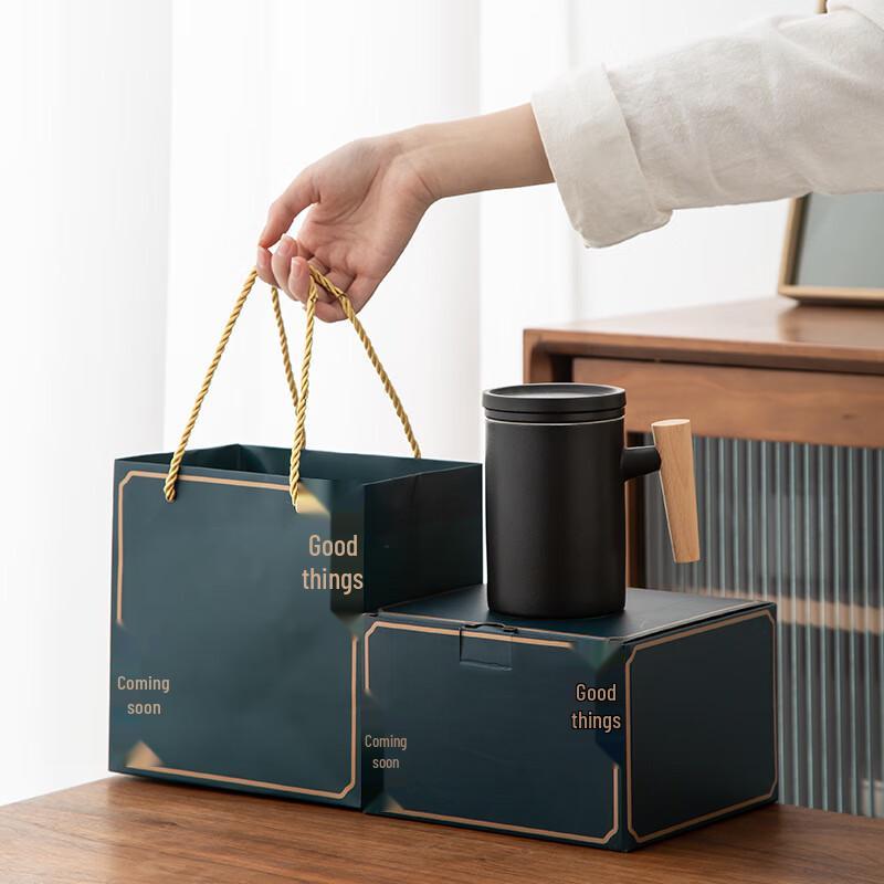 Shangqi Ceramic Tea Mug Set with Lid & Infuser