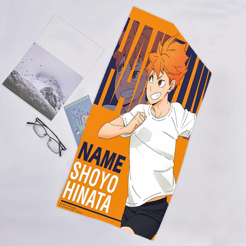 1pc Haikyuu4 Beach Towel with Custom Name, Beach/Swimming/Bath/Picnic/Camping Towel, Suitable for Seaside Beaches