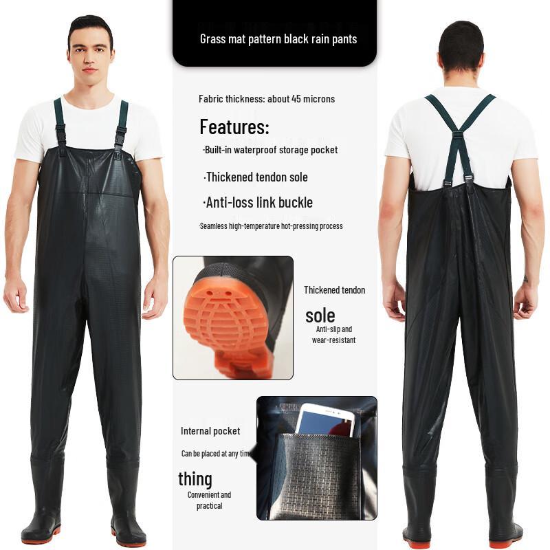 Baizien Thickened PVC Waist Waders