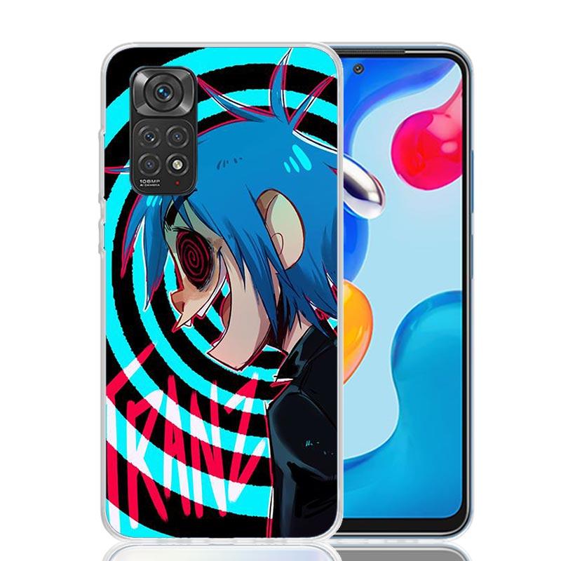 

Gorillaz Anime Phone Case For Xiaomi Redmi Note 13 14 15 Pro Plus 12S 12 14S 11S 11E 10 10S 11 11T 5G 4G Cover Coque Redmi Note Redmi Note 14 Pro 5G
