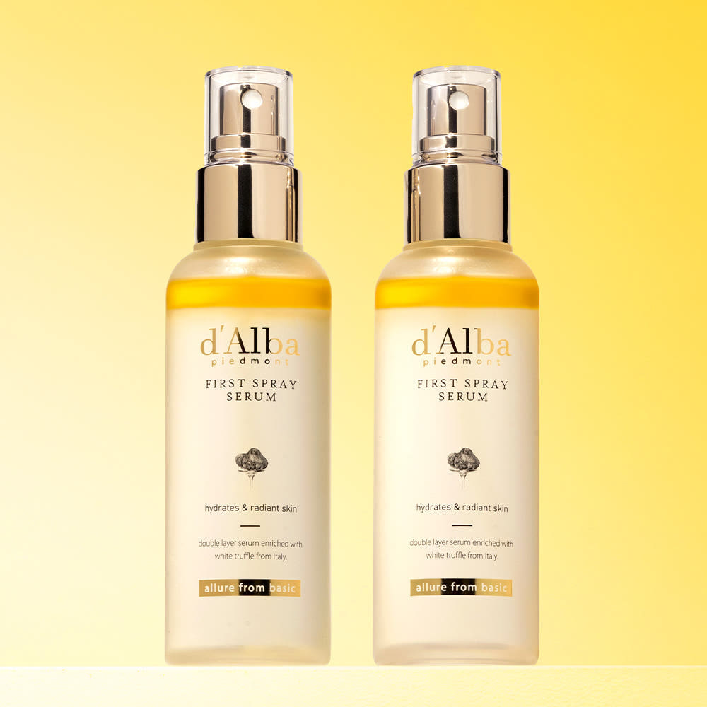 d Alba Веганская сыворотка-спрей First Spray Serum с белым трюфелем Original Version Увлажняющая сыворотка-мист 100 мл x 2 шт. / 1 шт. 2ea