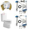 1 Set Pull Handle Toilet Water Tank Inlet Valve Push Button Toilet Tank Replacement  Toilet Tank