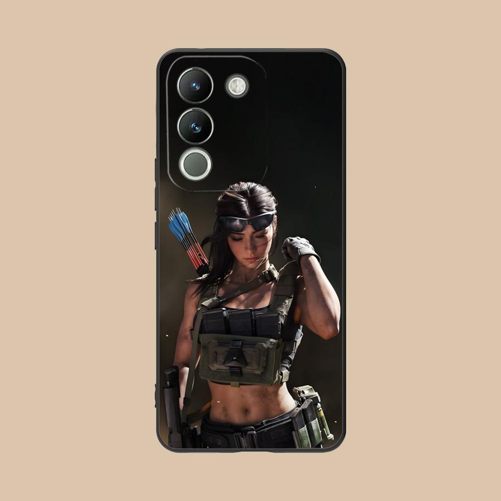 

Игровой чехол Delta Force из матового ТПУ для мобильного телефона VIVO V60 V50 V40 V30 V29 V27 V25 V23 Pro Lite 5G, цветная печать vivo V23e