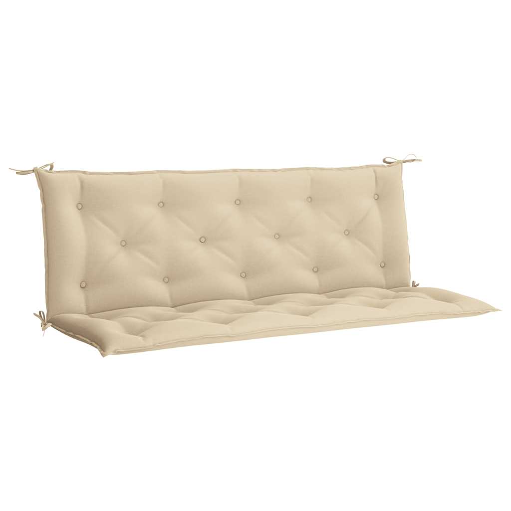 Garden Bench Cushion Beige 150x(50+50)x7 Cm Oxford Fabric