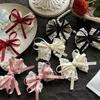 Adorable Lace Trimmed Hair Bows Hairpins for Infants Comfortable Baby Hair Accessories No Slip Grip Handmade Barrettes