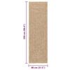 VidaXL Tapis ZIZUR 80x250 cm aspect de jute intérieur et extérieur, tapis d'extérieur, tapis de sol, tapis d'intérieur, 4006152