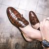 Summer Men Half Loafers Fashion Tassel Breathable Slippers Man Outdoor Lightweight Mules Cool Half Shoes for Man Leather Sandals