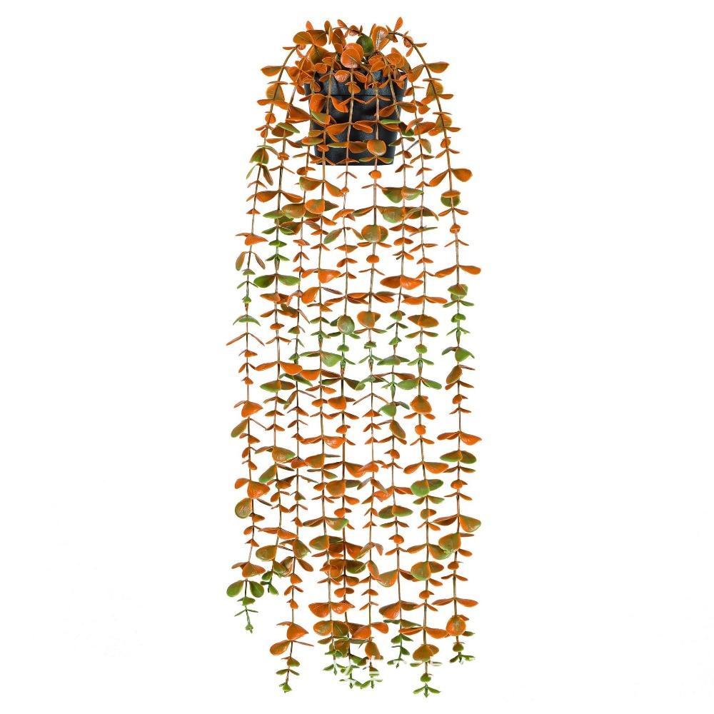 Lifelike Design Fake Plant With Flower Pot Hanging Plant  Outdoor Garden