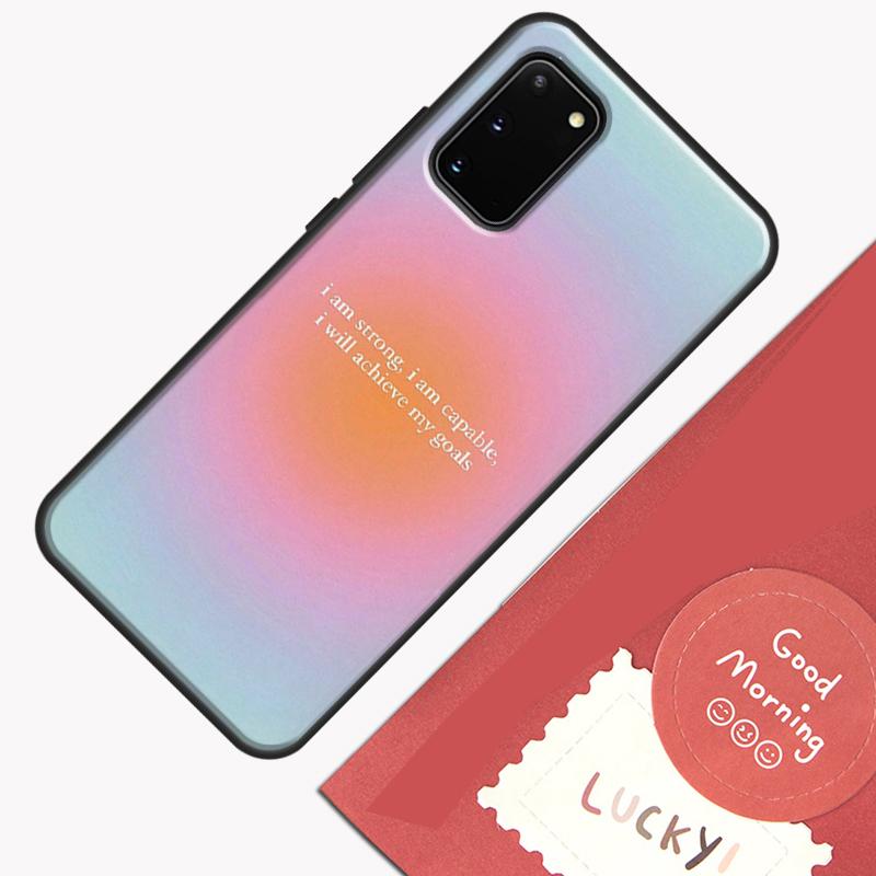 Ins Style Spiritual Angel Energy Hippie Case For Samsung Galaxy S22 S21 S23 Ultra Note 20 S9 S10 Note 10 Plus S20 FE Back Cover