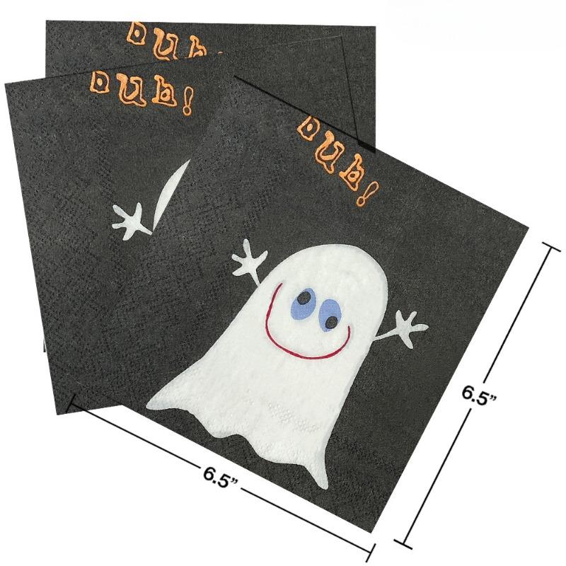 20pcs/Pac 33*33cm 2-Ply Disposable Party Napkin Halloween Pattern
