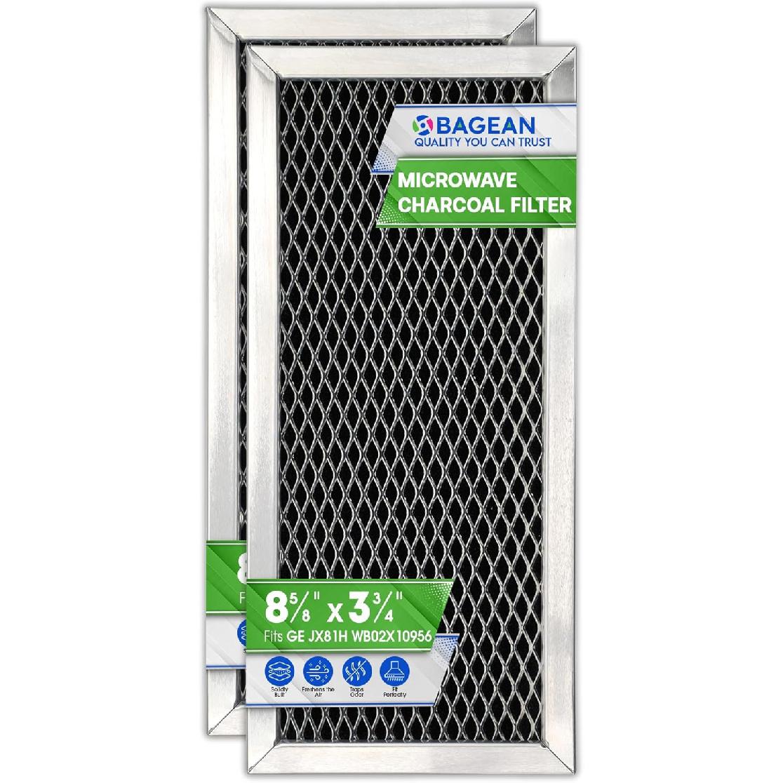 Замена фильтра для микроволновой печи 8,67  x 3,95  для JX81H WB02X10956 GE Микроволновая печь Угольный фильтр - Подходит для угольного фильтра Samsung - Освежает и фильтрует