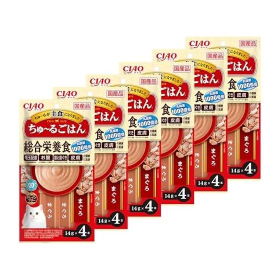 CIAO Churu Rice Tuna 4 Pieces Set of 6