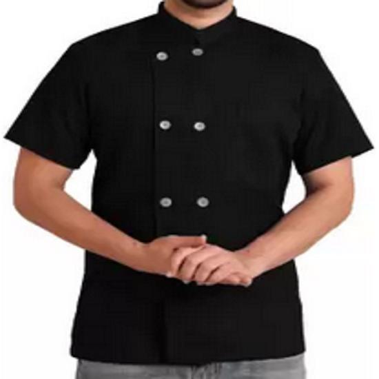 

@ Chef Code Короткий рукав Пальто Черный Большой Для Унисекс Zr-2205-60%Скидка