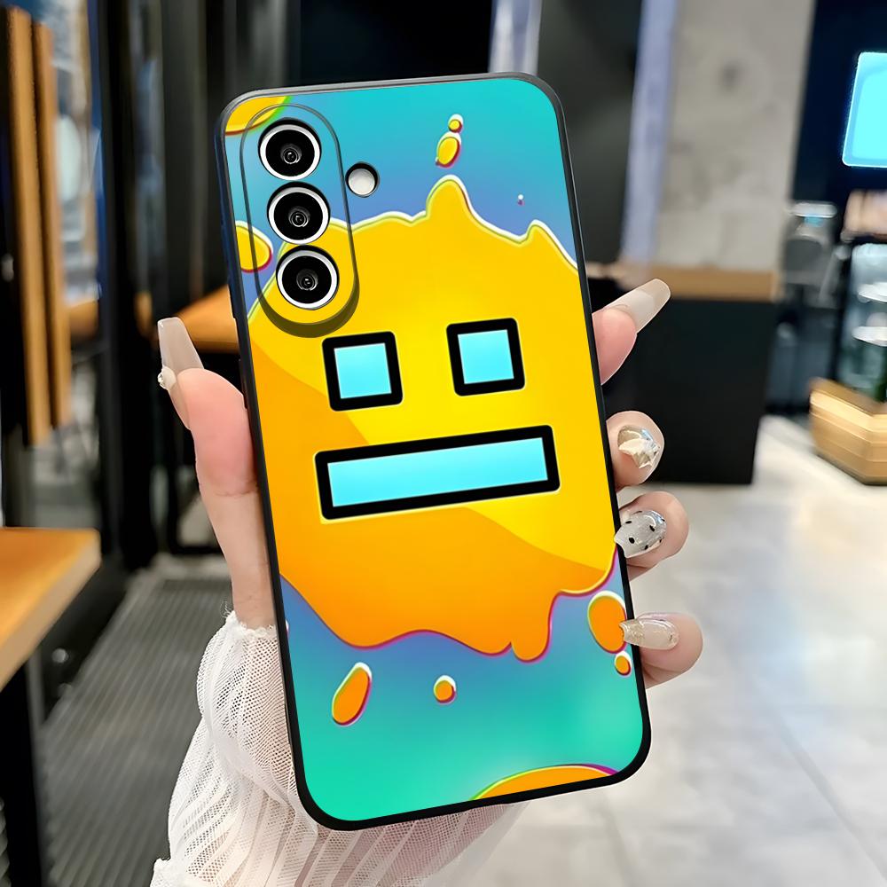 

Ігровий чохол для телефону G-Geometry Dash Для Samsung A25 A13 A33 5G A54 A36 A35 A56 A52 A14 Ударостійкий м який чохол Samsung A05S