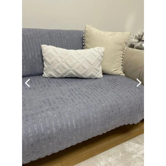 Kaymaz Taban Süngerli Kadife Koltuk - Çekyat Örtüsü 170x210 cm