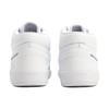 Adidas Cloudfoam All Court Mid Synthetic Leather Fashion Slip Resistant Lightweight Mid Top Skate Shoes Unisex Skate Shoes White H02980