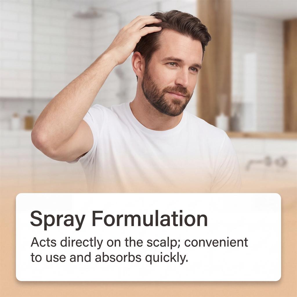Hair Growth Spray, Hair Regrowth For Men To Spot Hair Loss and Thinning, Hair Serum For Stronger Thicker