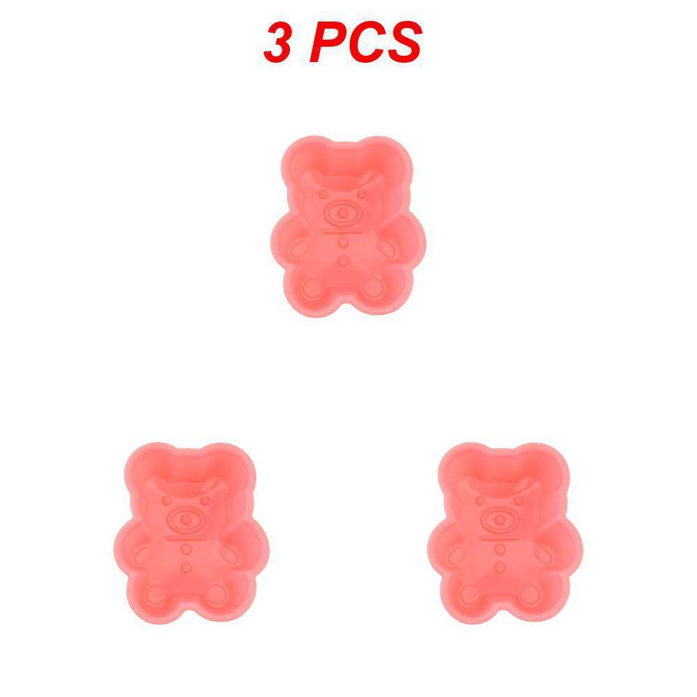 1/3/5 bucăți ceașcă din silicon pentru prăjituri, anti-aderent, în formă de urs, accesorii de bucătărie, unelte de copt, matriță pentru budincă, ceașcă Marfen