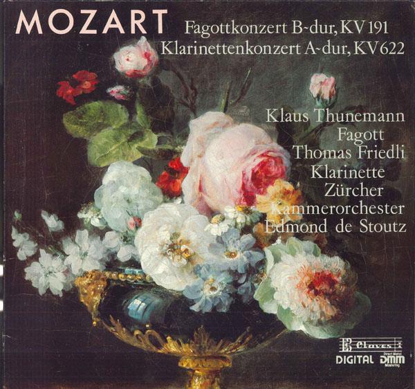 

LP Record EDMOND DE STOUTZ ZURCHER KAMMERORC Mozart Fagottkonzert Bdur Kv191 D8205 CLAVES 1982 Switzerlan Classical Used